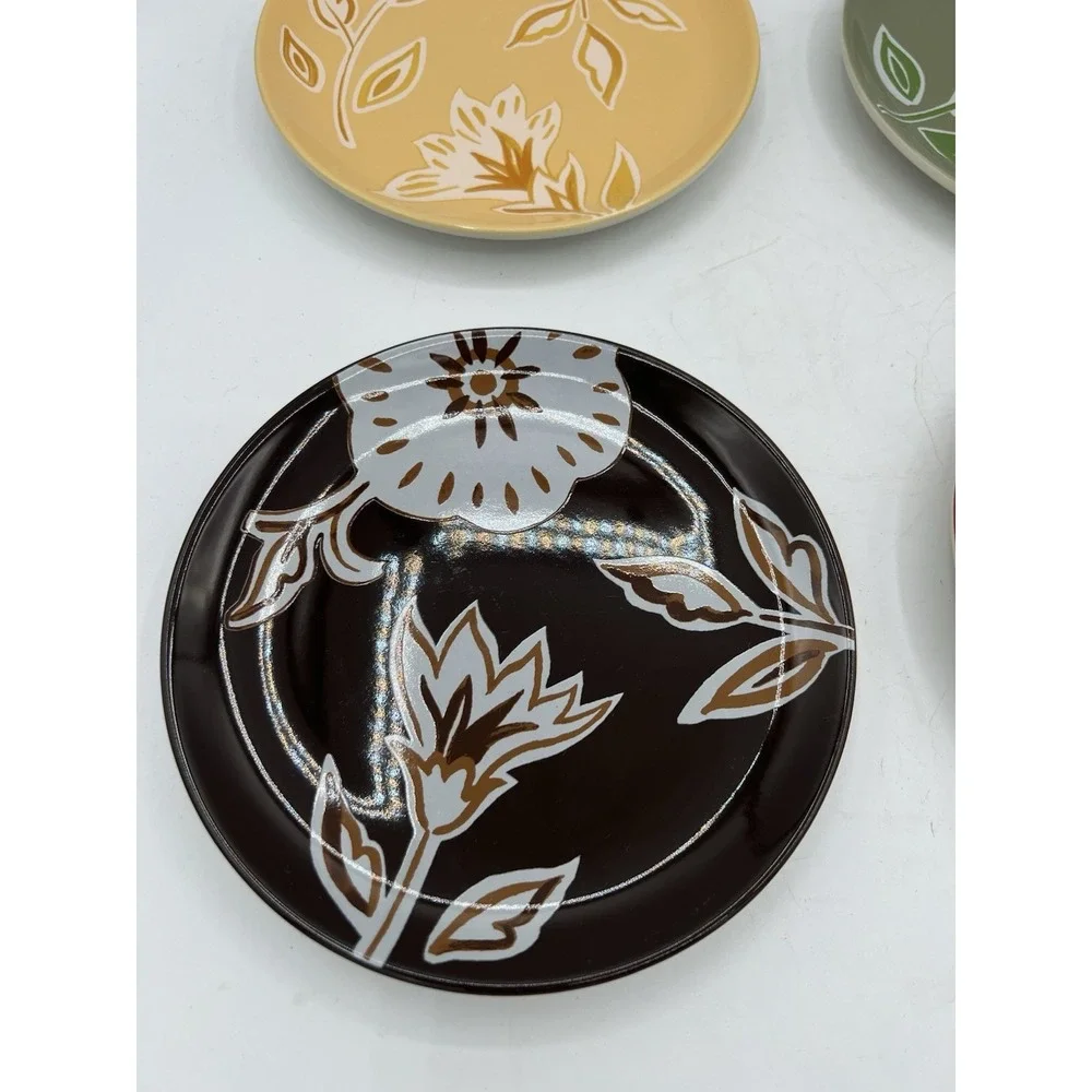 🍂 Longaberger Nature's Tradition Pottery Plates Set of 4–6.75